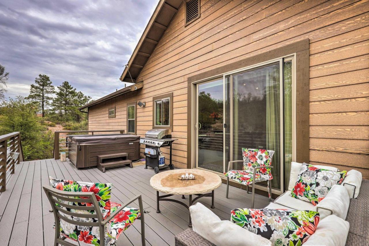 Elkwood Lodge Star Valley Cabin With Hot Tub Payson Exterior foto