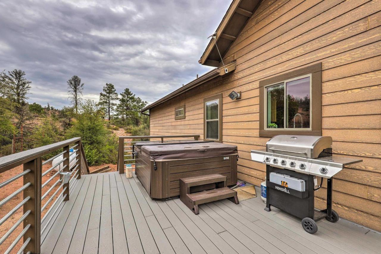 Elkwood Lodge Star Valley Cabin With Hot Tub Payson Exterior foto